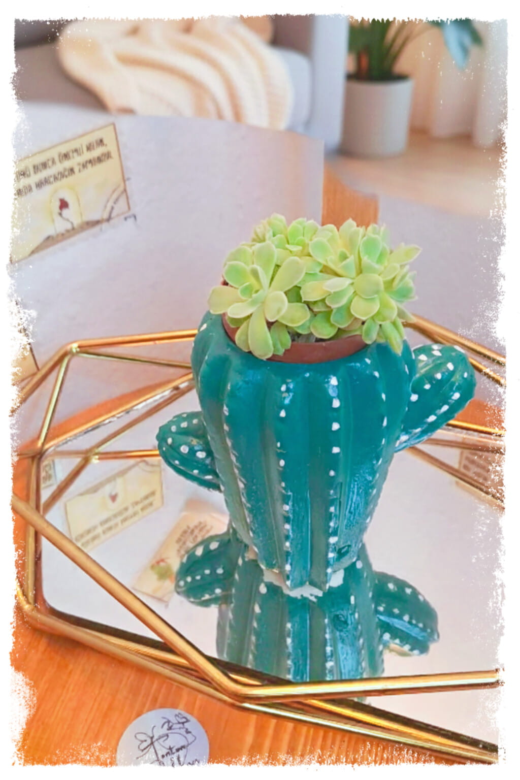 Kaktüs Saksı ve Mumluk